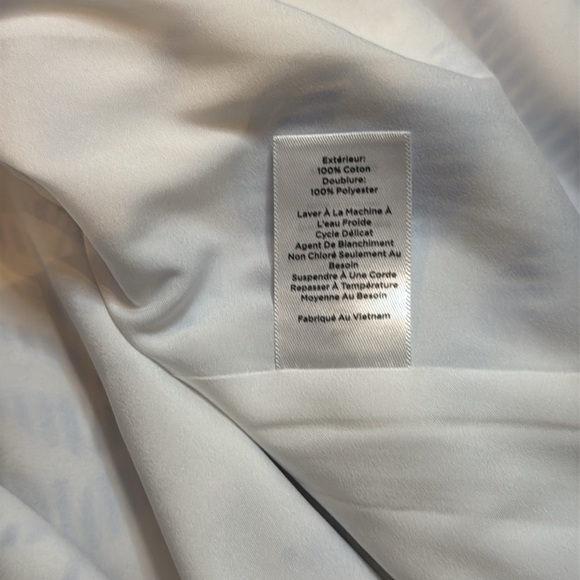 Talbots Elegant Cream and Blue Mini Skirt size 6 - Picture 9 of 9